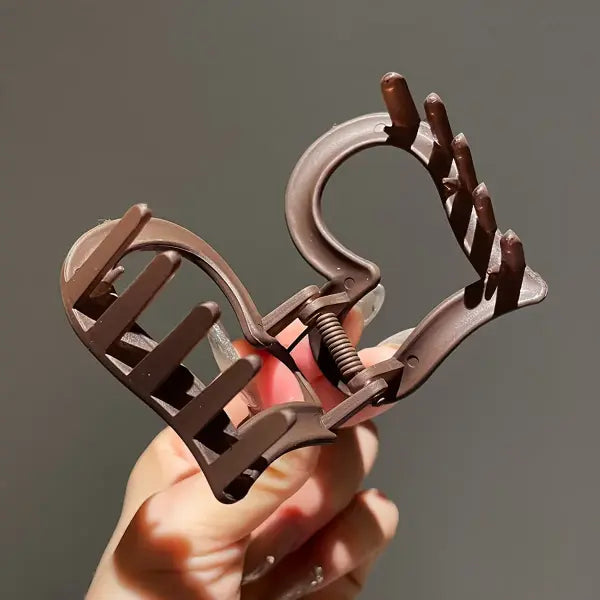 11pc Hair Shark Clip Set for Women (Frosted Plastic) Fashion Style