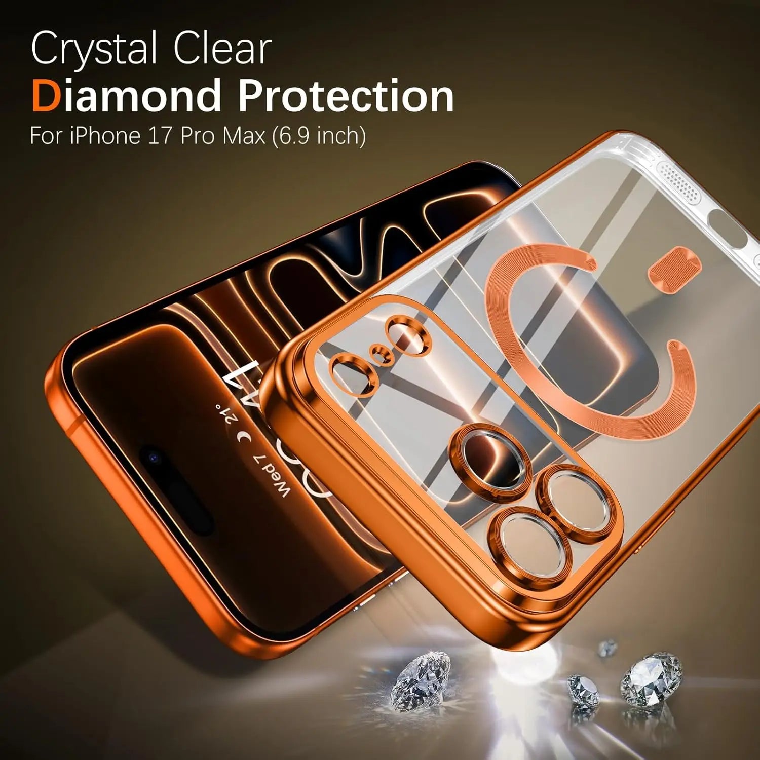 Clear Drop Protective With Magnetic Case