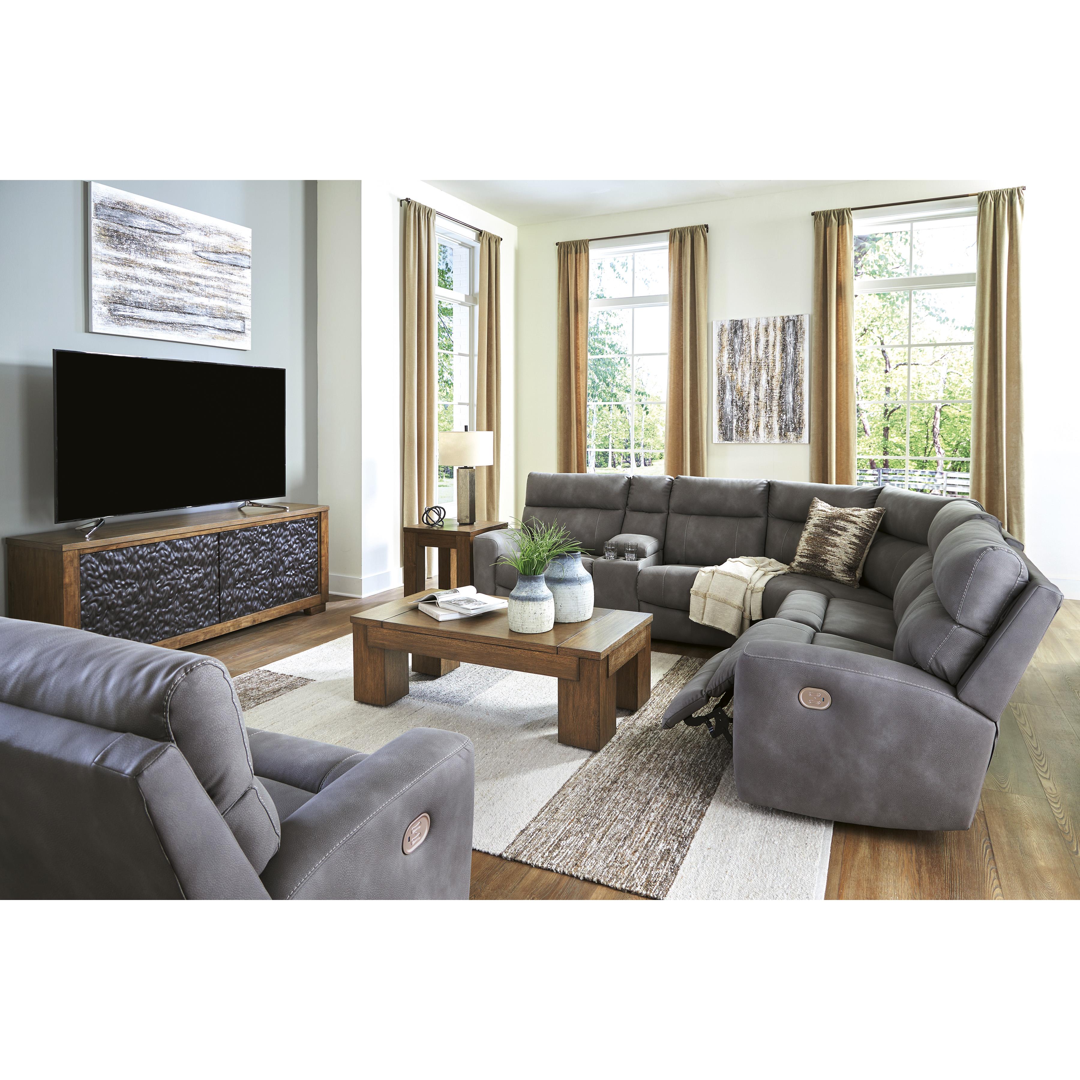 Signature Design by Ashley Next-Gen DuraPella Power Leather Look Recliner 6100313C