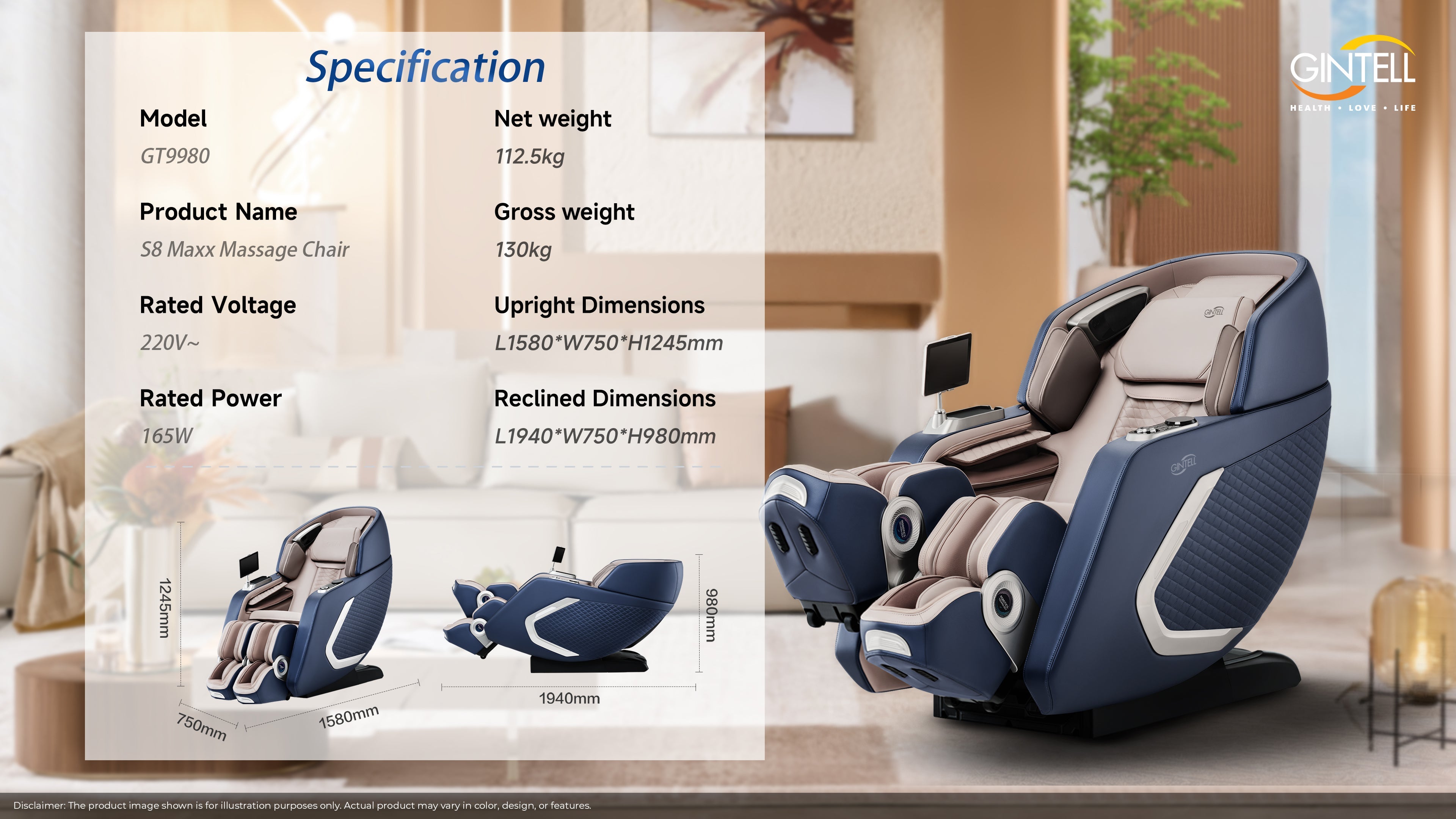 GINTELL S8 MAXX Massage Chair