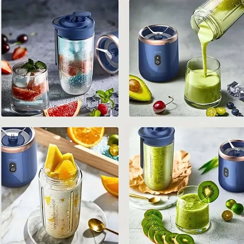 Portable USB Blender Cup | Wireless Juicer | 25000RPM | 6 Blade