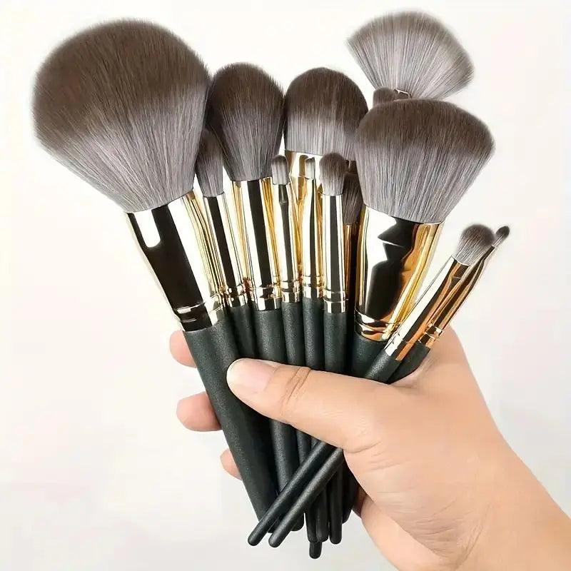 Professional 13–16Pcs Makeup Brush Set with Bag