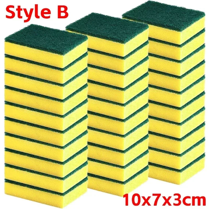 Magic Cleaning Sponge Double Sided Kitchen Scrubber Pads
