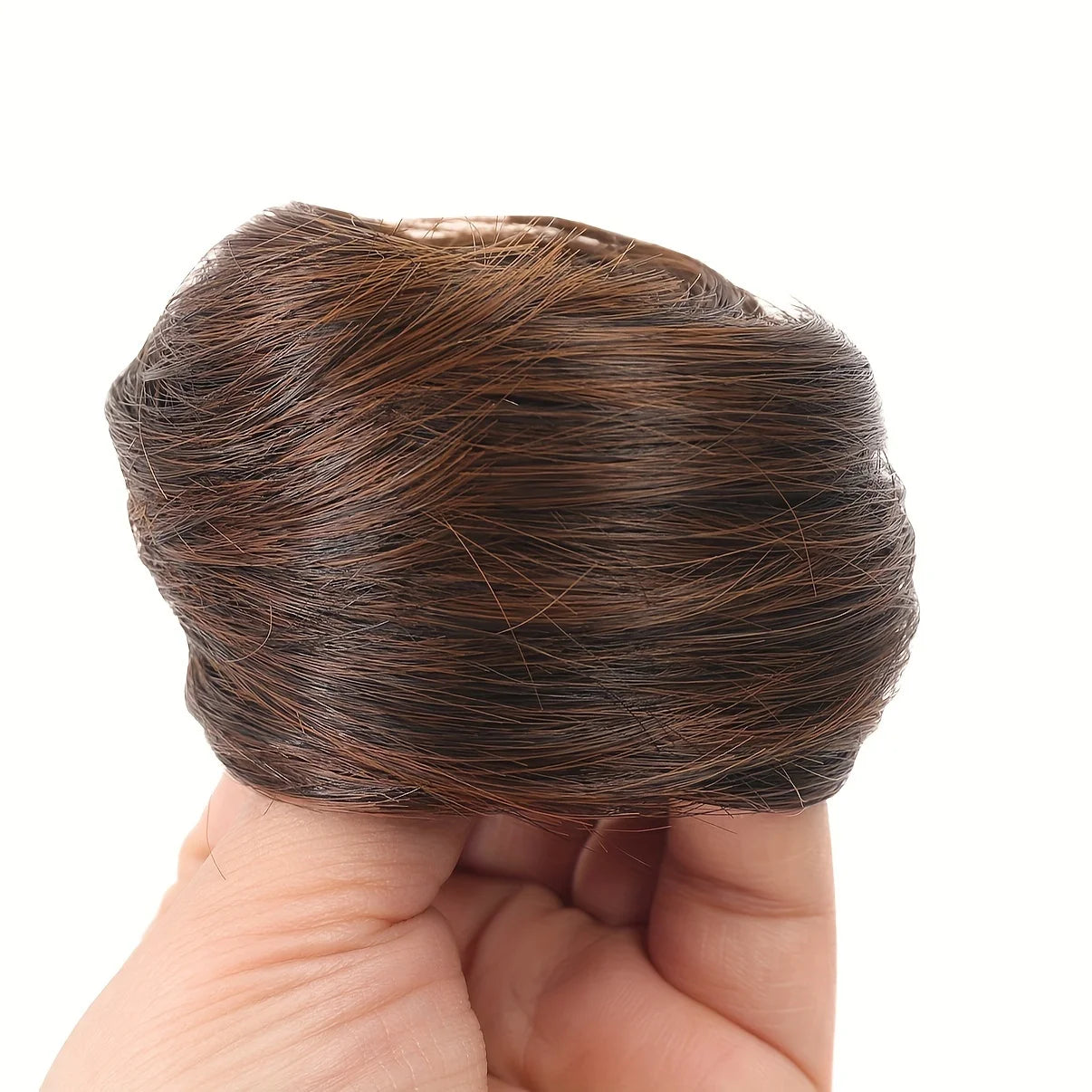 Human Hair Buns Ponytail Hairpiece Brazilian Hair Pieces Bun For Women Scrunchies Updos Donut Chignon 100% Human Hair Extensions