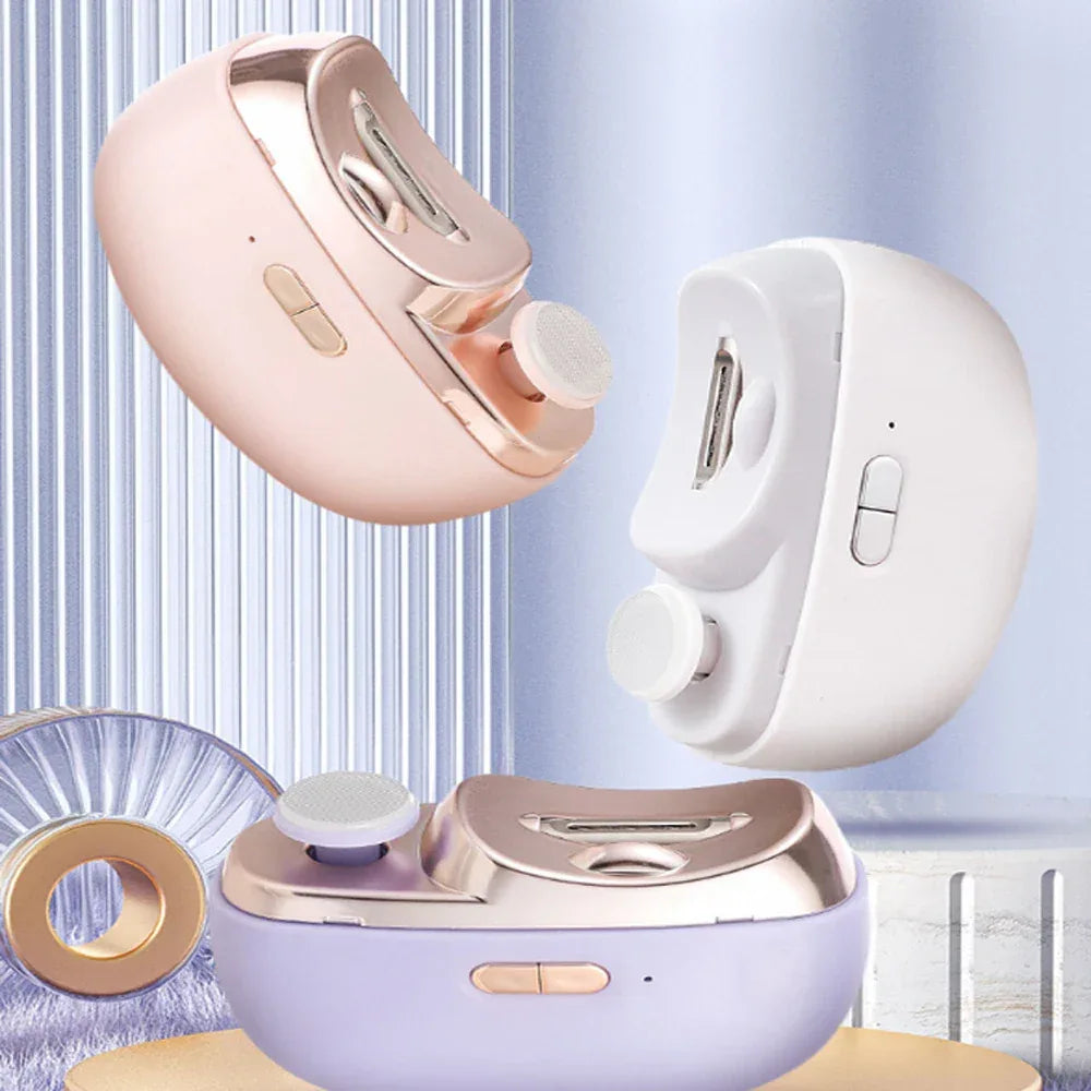 Electric Nail Clipper & Polisher with Light