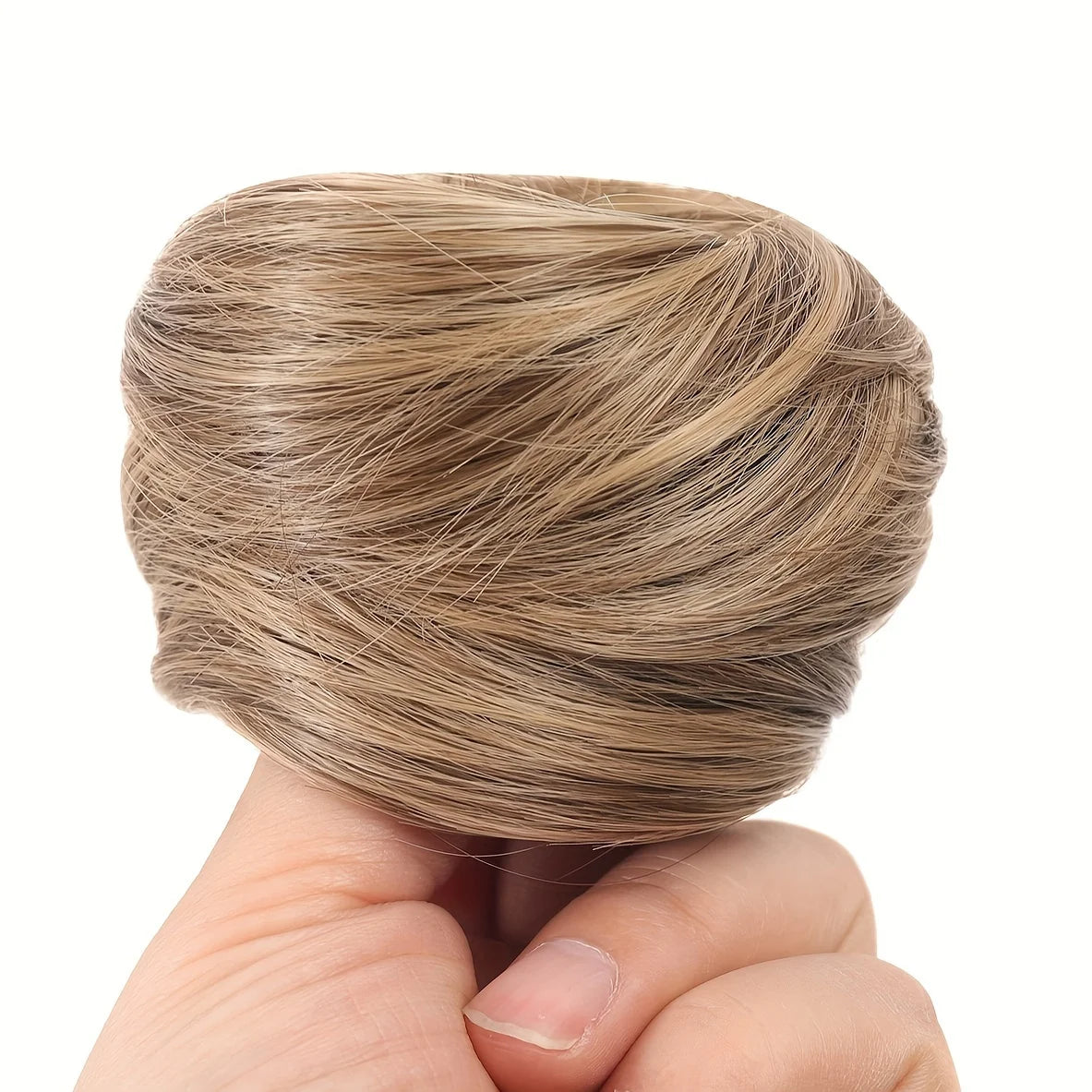 Human Hair Buns Ponytail Hairpiece Brazilian Hair Pieces Bun For Women Scrunchies Updos Donut Chignon 100% Human Hair Extensions