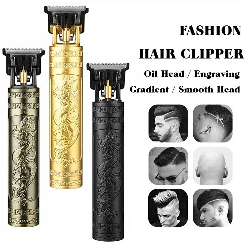 Professional Hair Clipper Cordless Electric Hair Trimmer For Men USB Rechargeable