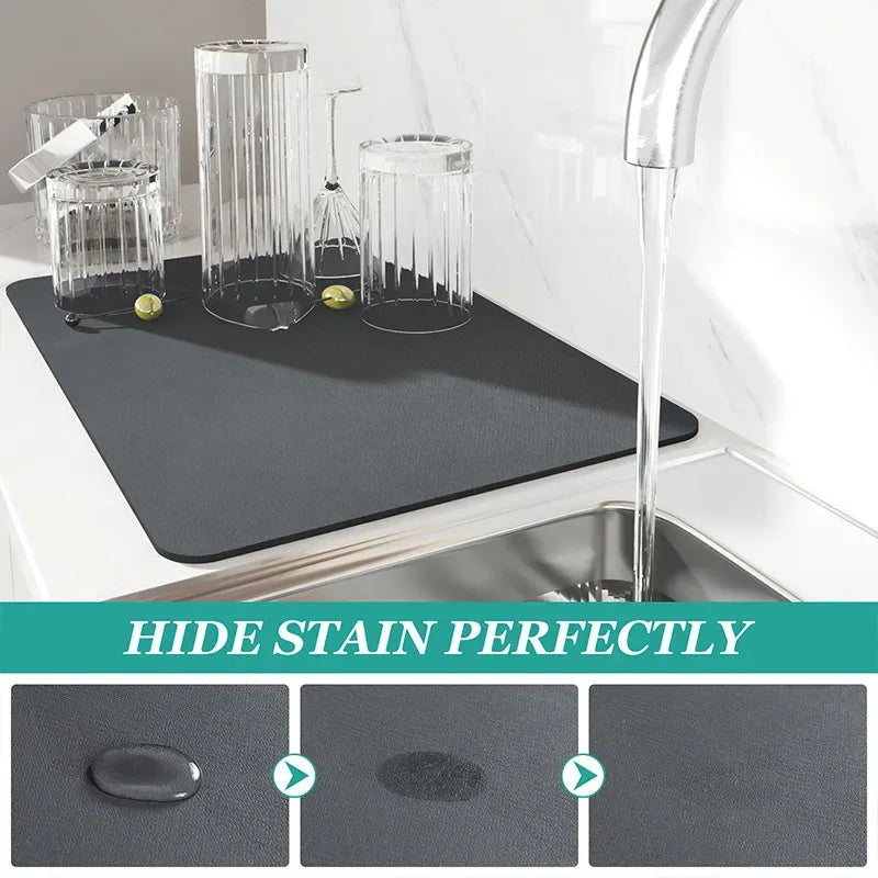 Super Absorbent Kitchen & Dish Drying Mat