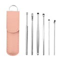 Pack of 6 Ear Pick Kit – Portable Ear Wax Remover with Storage Bag