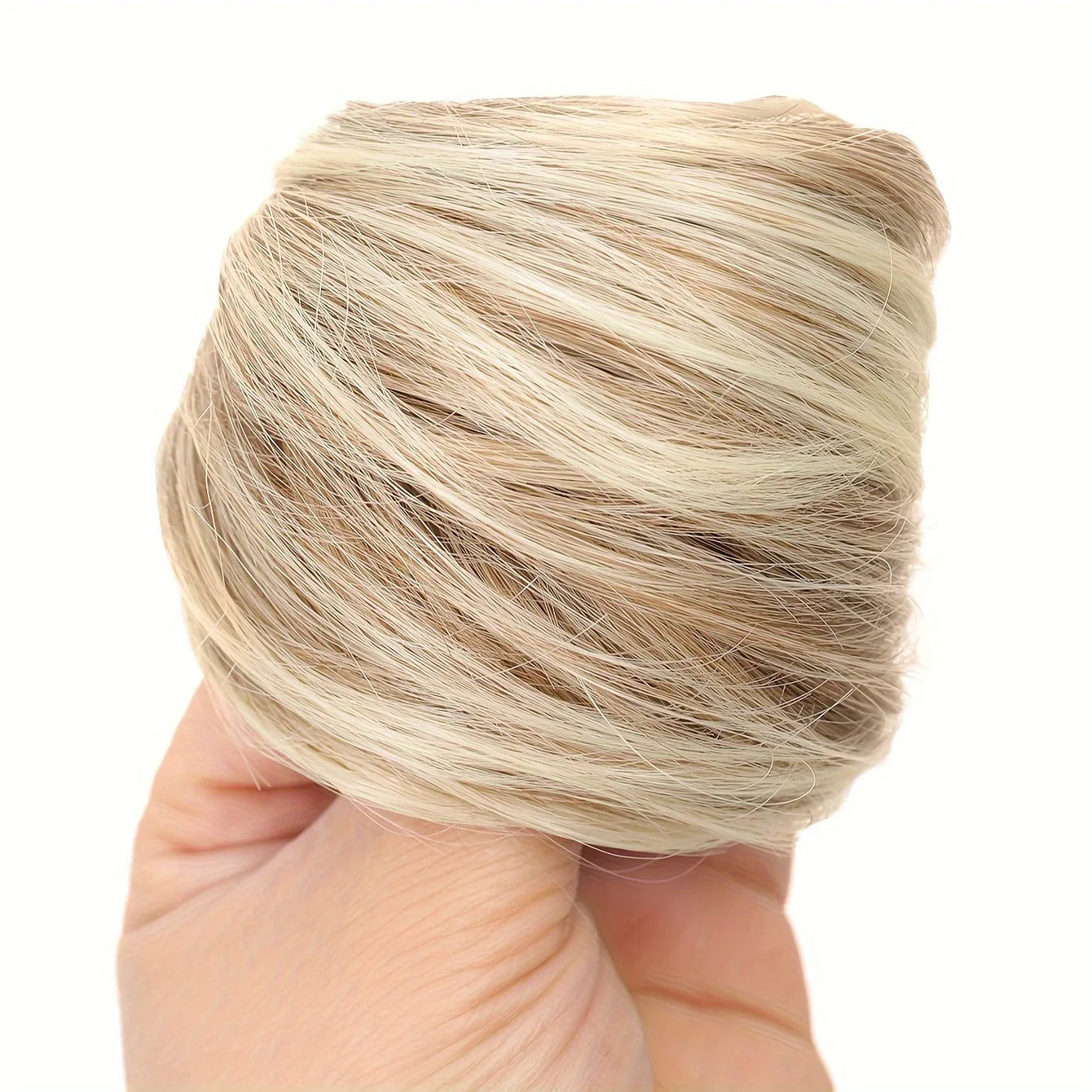 Human Hair Buns Ponytail Hairpiece Brazilian Hair Pieces Bun For Women Scrunchies Updos Donut Chignon 100% Human Hair Extensions