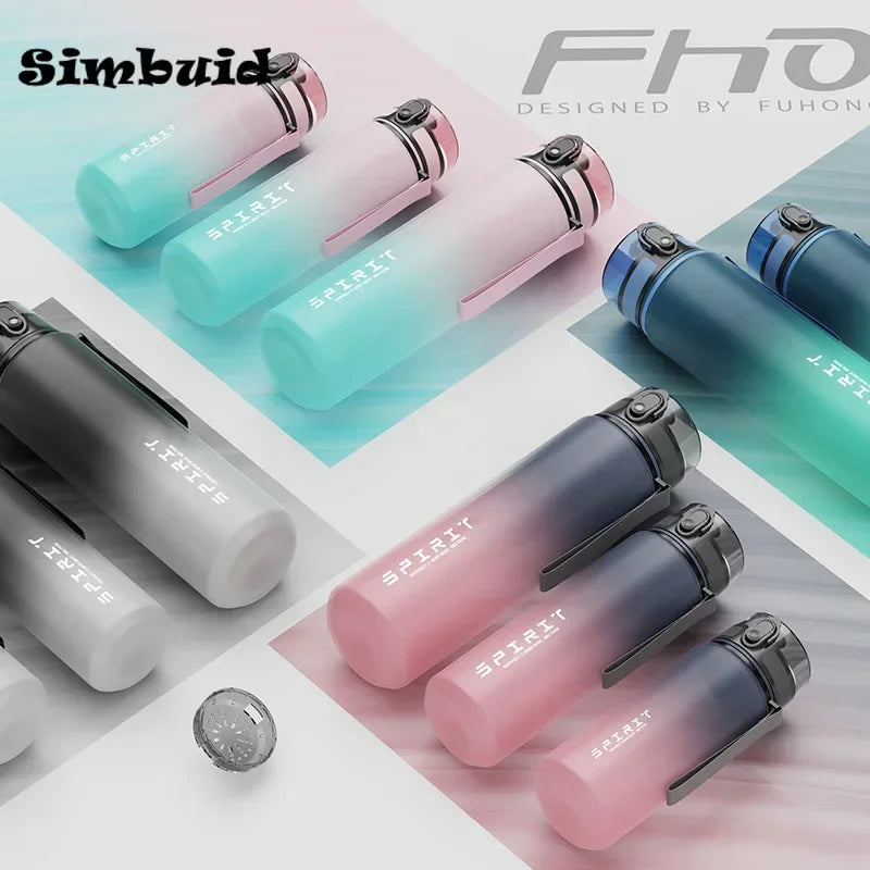 HydraFlow 1L Sports Water Bottle Leakproof Portable Gym Travel Drinking Jug