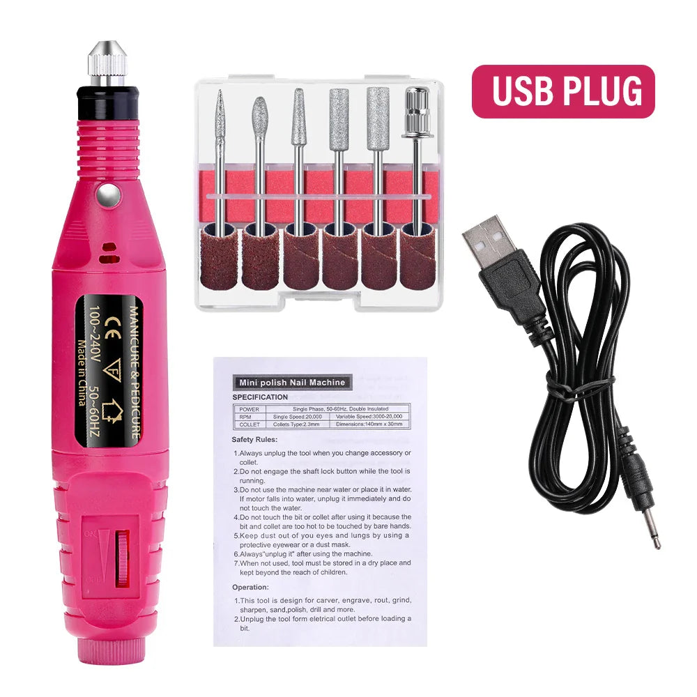 Electric Nail Sander Set Nail Drill Machine