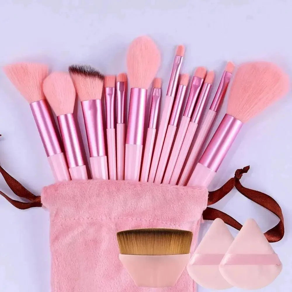 Professional 13–16Pcs Makeup Brush Set with Bag