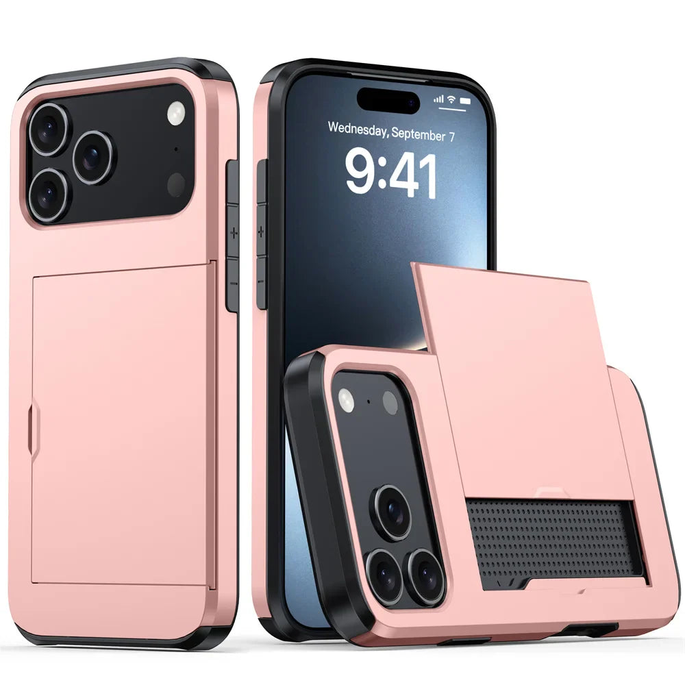 Armor Wallet Card Holder case for IPhone