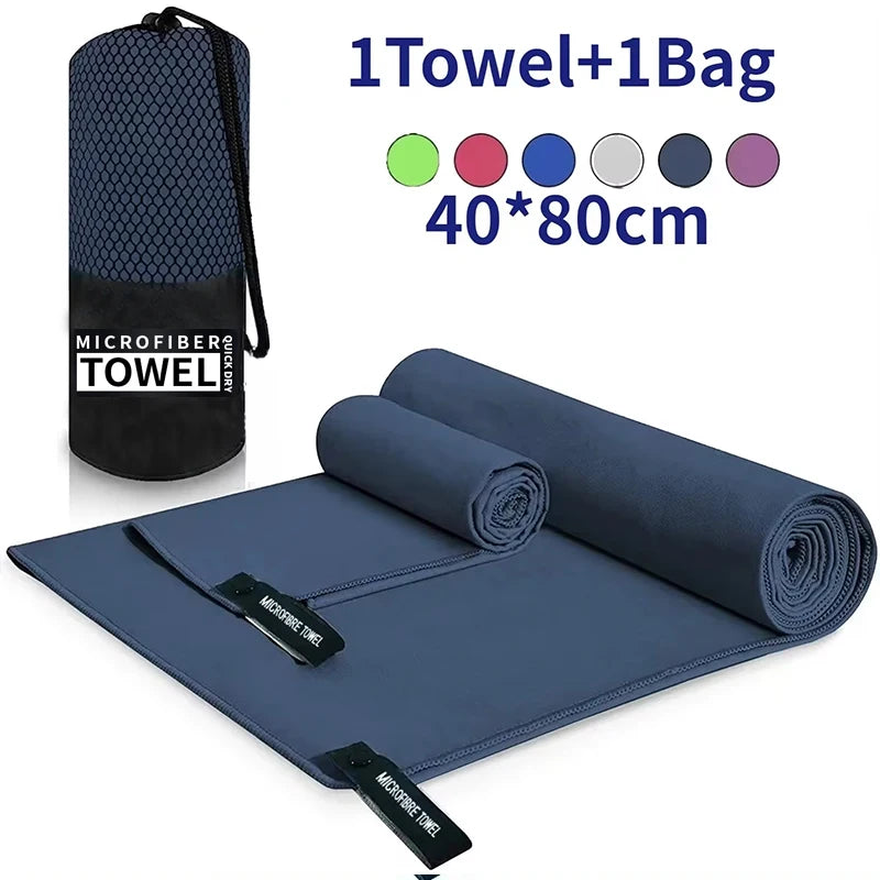 Quick-Drying Microfiber Sports Towel 40x80cm Blue For Gym Swimming