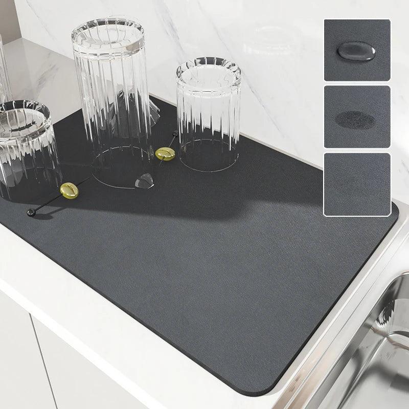 Super Absorbent Kitchen & Dish Drying Mat