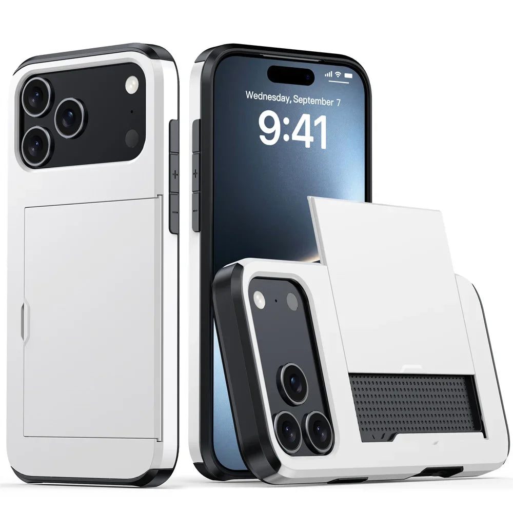 Armor Wallet Card Holder case for IPhone