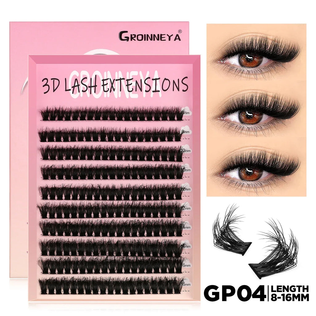 DIY Lash Cluster Extensions Fluffy Cat Eye Set