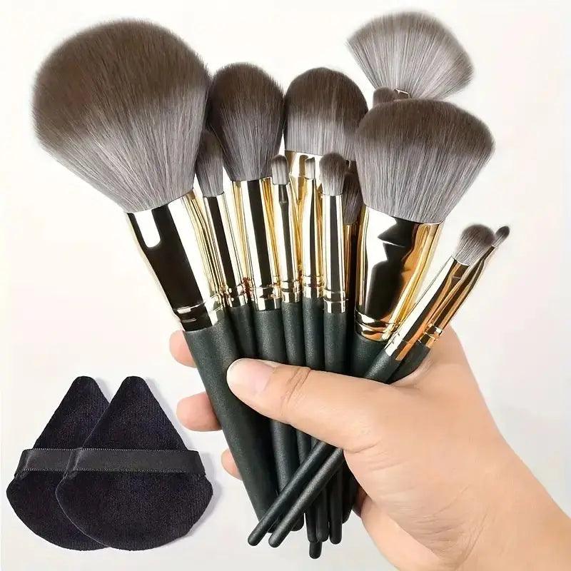 Professional 13–16Pcs Makeup Brush Set with Bag