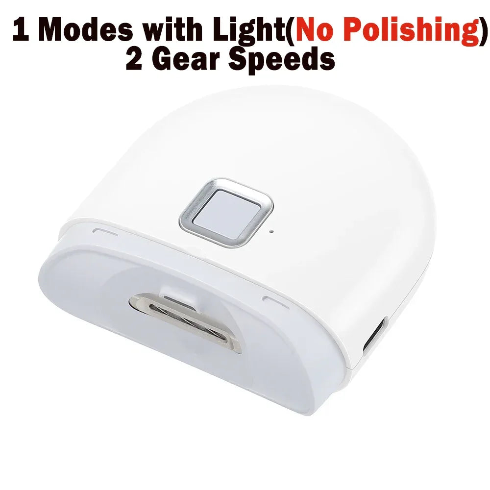 Electric Nail Clipper & Polisher with Light