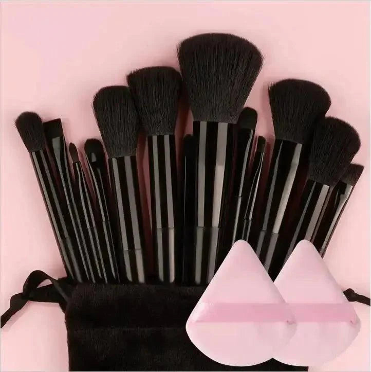Professional 13–16Pcs Makeup Brush Set with Bag