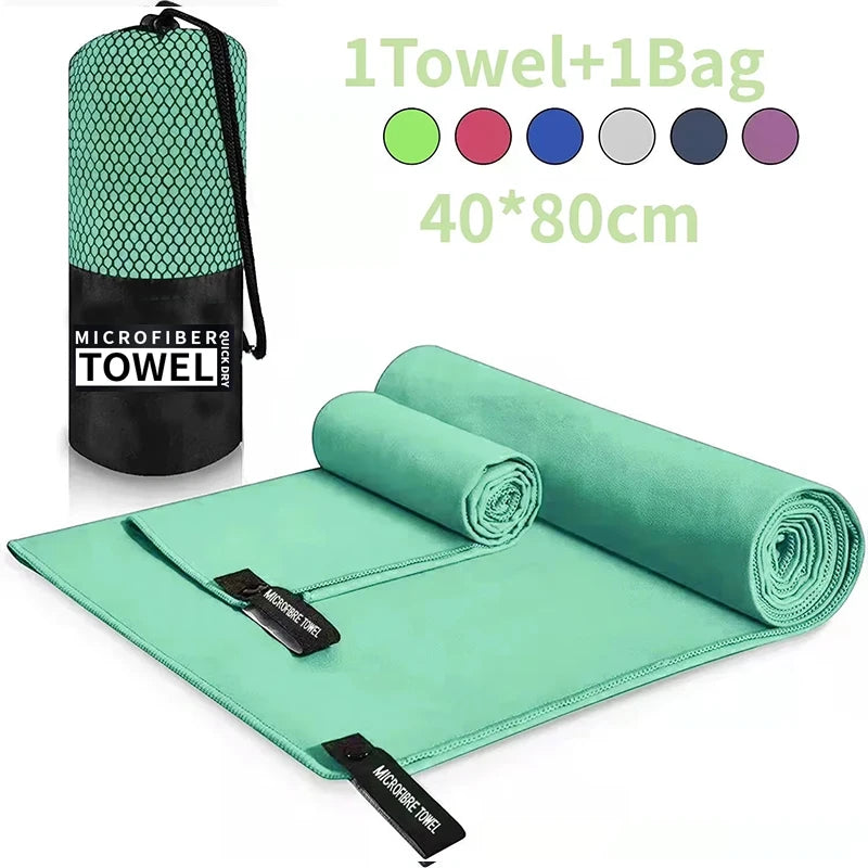 Quick-Drying Microfiber Sports Towel 40x80cm Blue For Gym Swimming