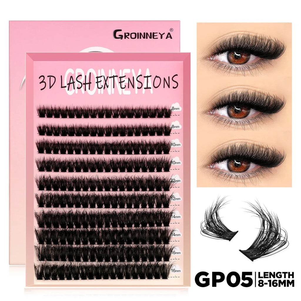 DIY Lash Cluster Extensions Fluffy Cat Eye Set