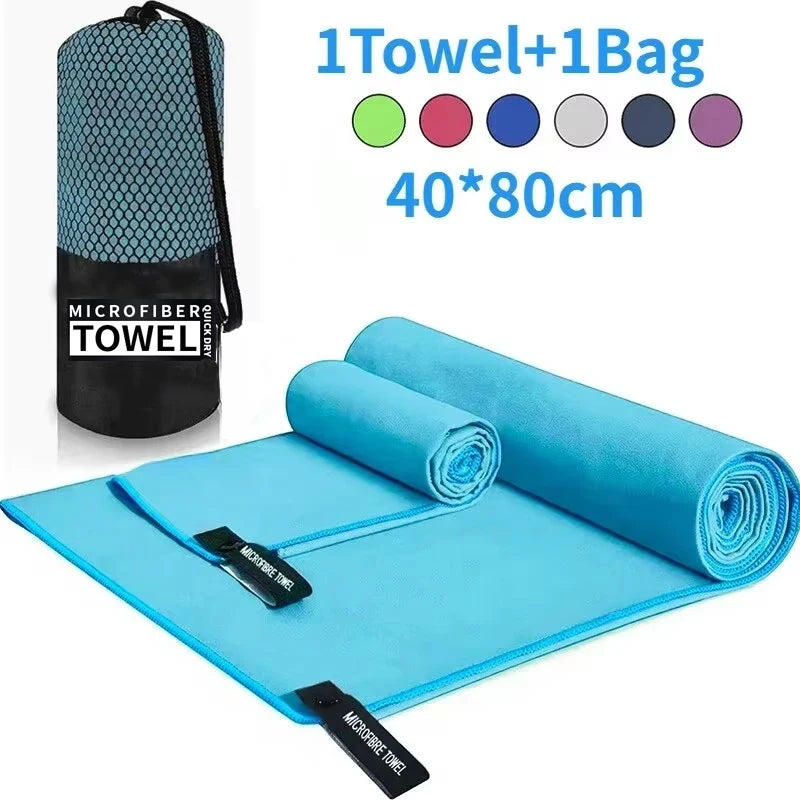 Quick-Drying Microfiber Sports Towel 40x80cm Blue For Gym Swimming