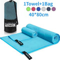 Quick-Drying Microfiber Sports Towel 40x80cm Blue For Gym Swimming