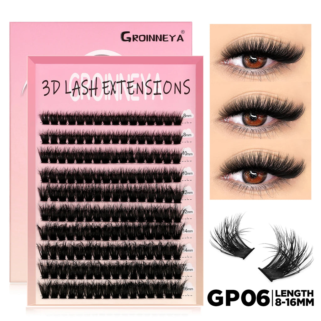 DIY Lash Cluster Extensions Fluffy Cat Eye Set