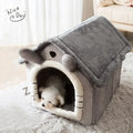 House Type Universal Removable and Washable Pet Dog Cat Bed Pet Supplies, S