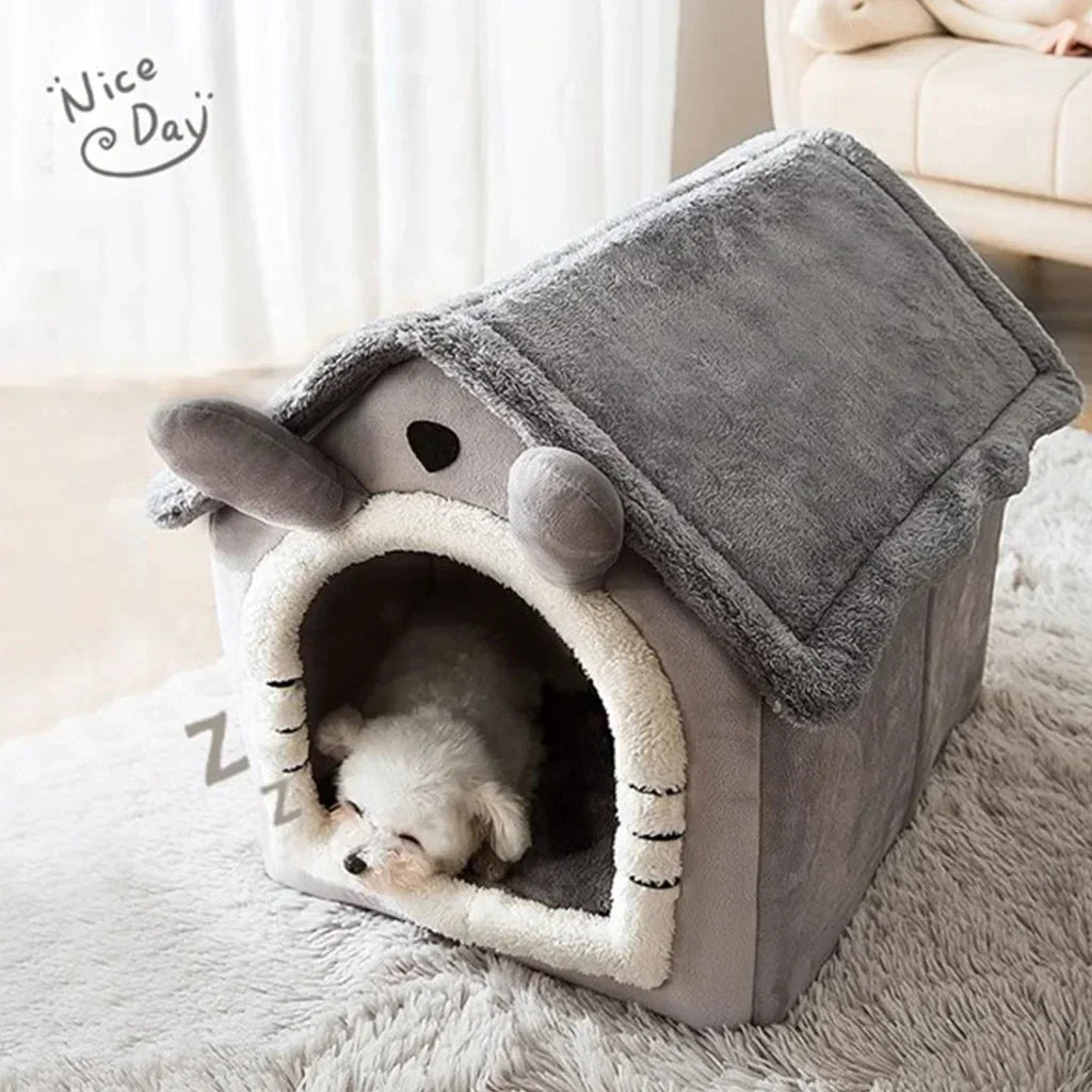 House Type Universal Removable and Washable Pet Dog Cat Bed Pet Supplies, S