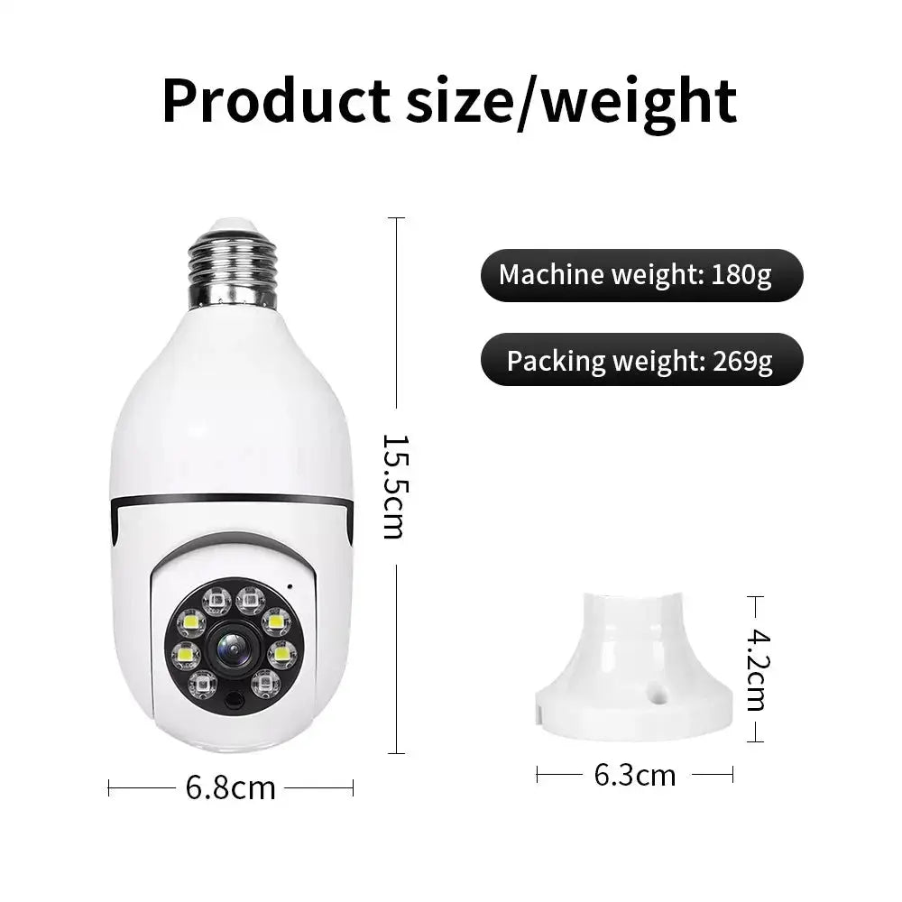 Wi-Fi Mini Surveillance Camera – Full Colour Night Vision, Auto Human Tracking & Zoom, Indoor Security Monitor