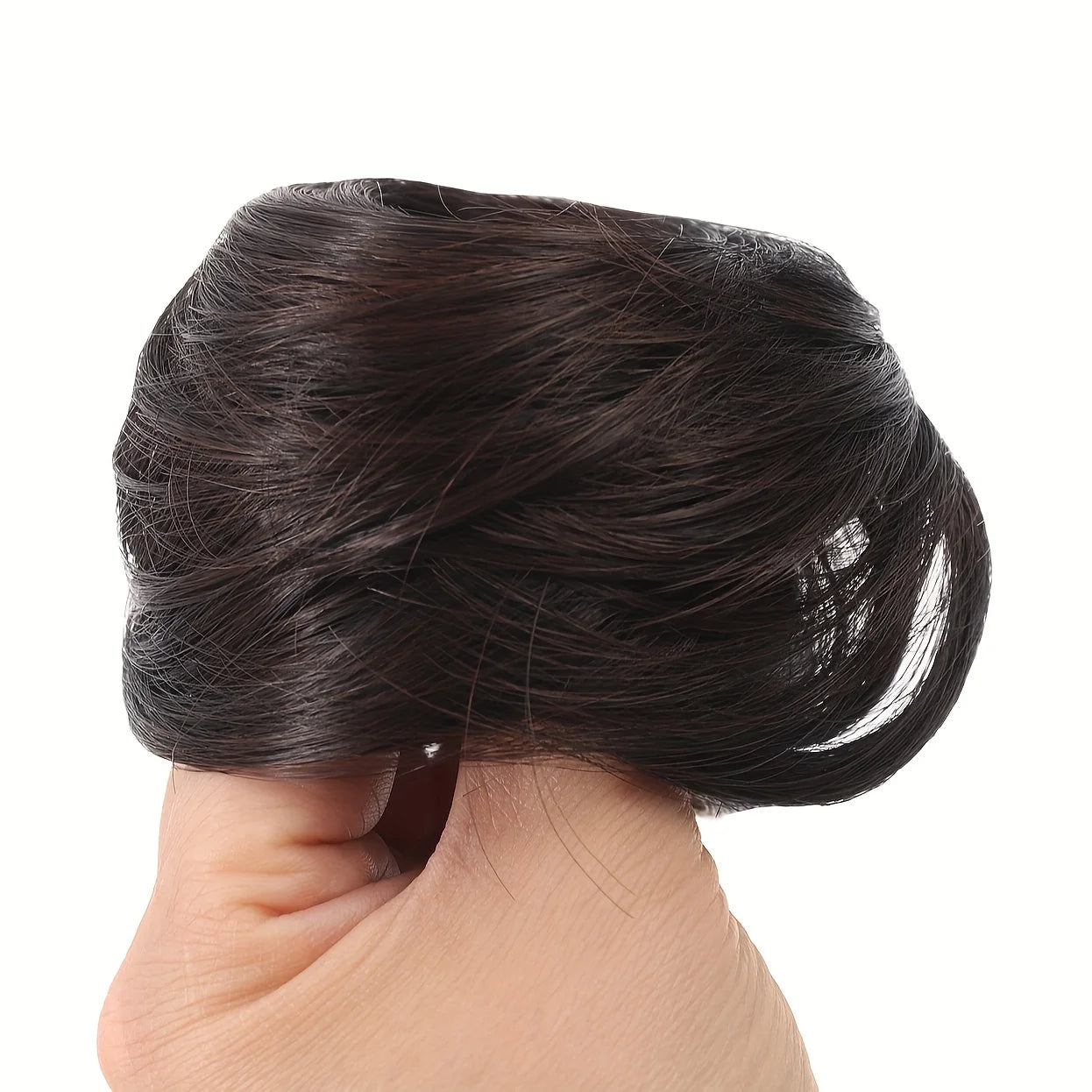 Human Hair Buns Ponytail Hairpiece Brazilian Hair Pieces Bun For Women Scrunchies Updos Donut Chignon 100% Human Hair Extensions