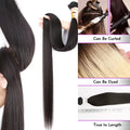 14A 36 Inch Bone Straight Weave Human Hair Bundles Raw Hair Extensions Brazilian Natural Black 1 3 4 Bundle Deals Unprocessed