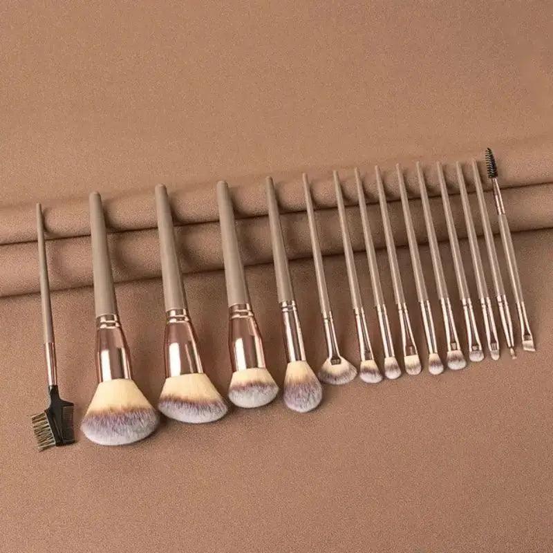 Professional 13–16Pcs Makeup Brush Set with Bag