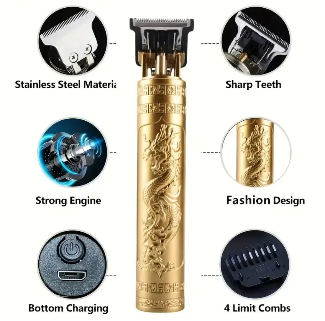 Professional Hair Clipper Cordless Electric Hair Trimmer For Men USB Rechargeable