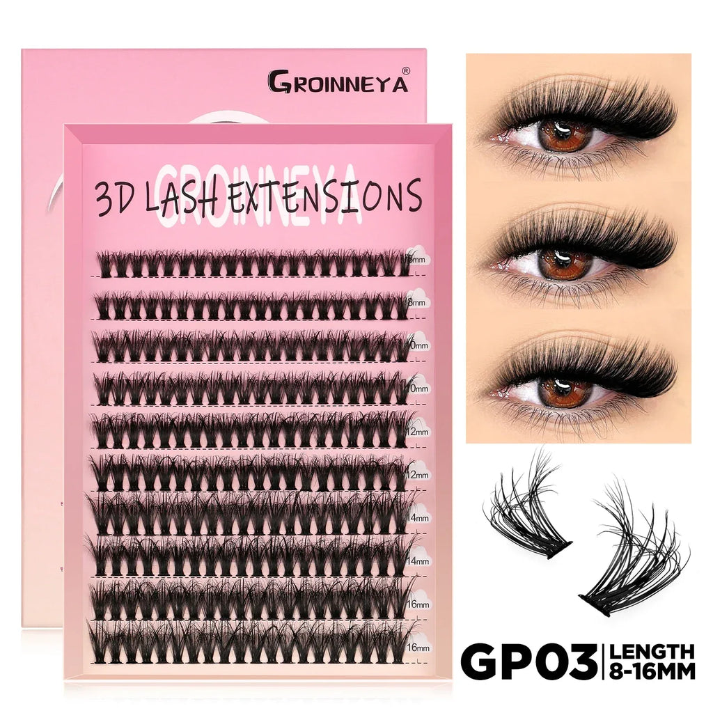 DIY Lash Cluster Extensions Fluffy Cat Eye Set