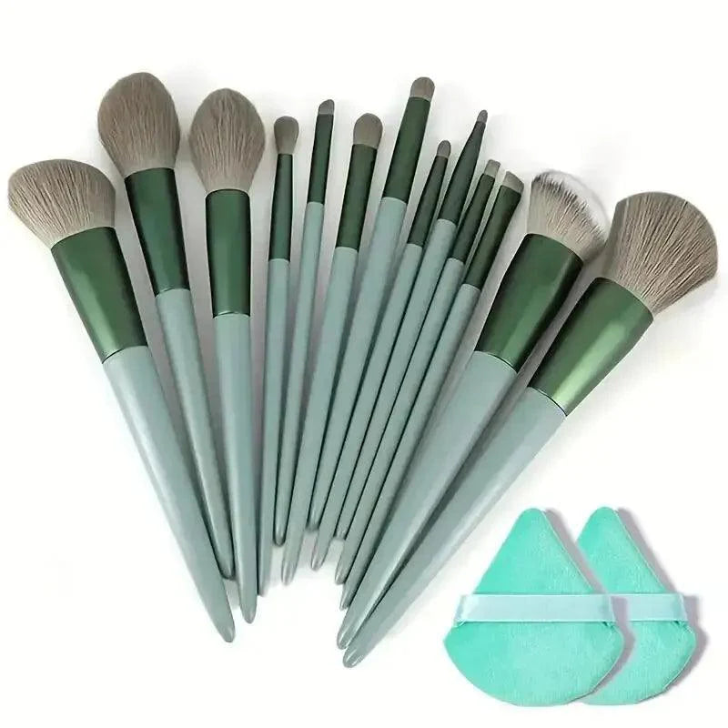 Professional 13–16Pcs Makeup Brush Set with Bag