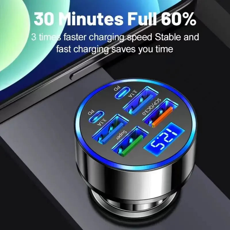 USB C Car Charger 60W PD 3.0 – Dual Port Fast Charging
