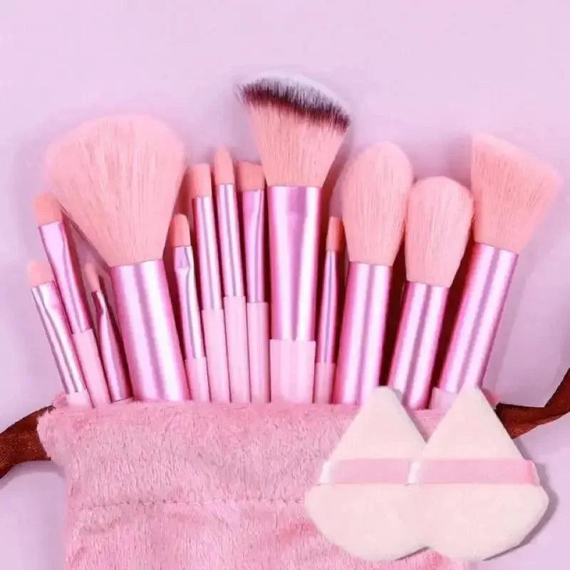 Professional 13–16Pcs Makeup Brush Set with Bag