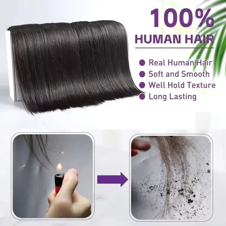 30 32 Inch Bone Straight Bundles Human Hair Unprocessed Raw Remy Hair 3 4 Bundles Brazilian Extension Double Weft For Women
