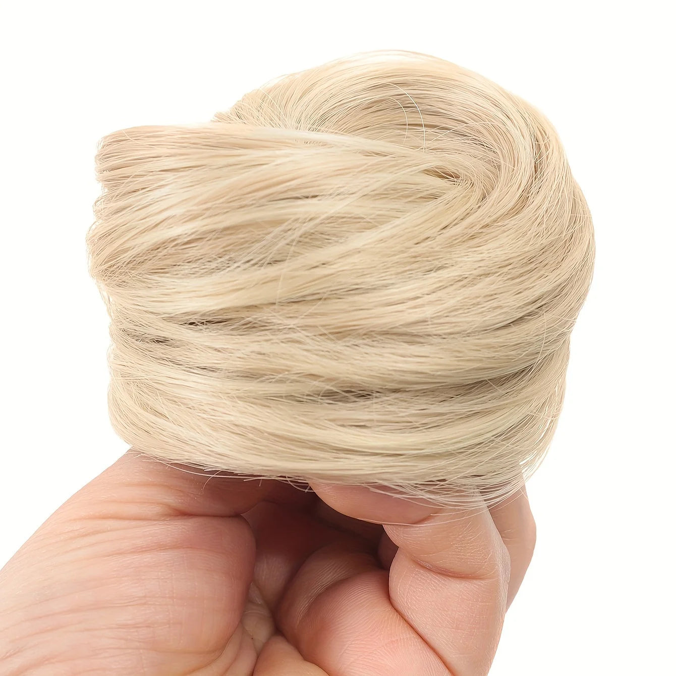 Human Hair Buns Ponytail Hairpiece Brazilian Hair Pieces Bun For Women Scrunchies Updos Donut Chignon 100% Human Hair Extensions