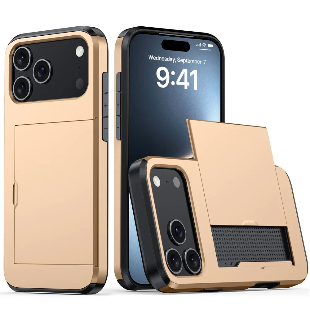 Armor Wallet Card Holder case for IPhone