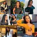 8-32 Inch Bone Straight Human Hair Weave Bundles 12A Brazilian Natural Color Remy Human Hair Extension 1/3/4 Bundles Weft