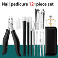 Professional 12-Piece Nail Care Set | Eagle Nose Pliers & Dead Skin Scissors for Paronychia, Thick Nails & Manicure