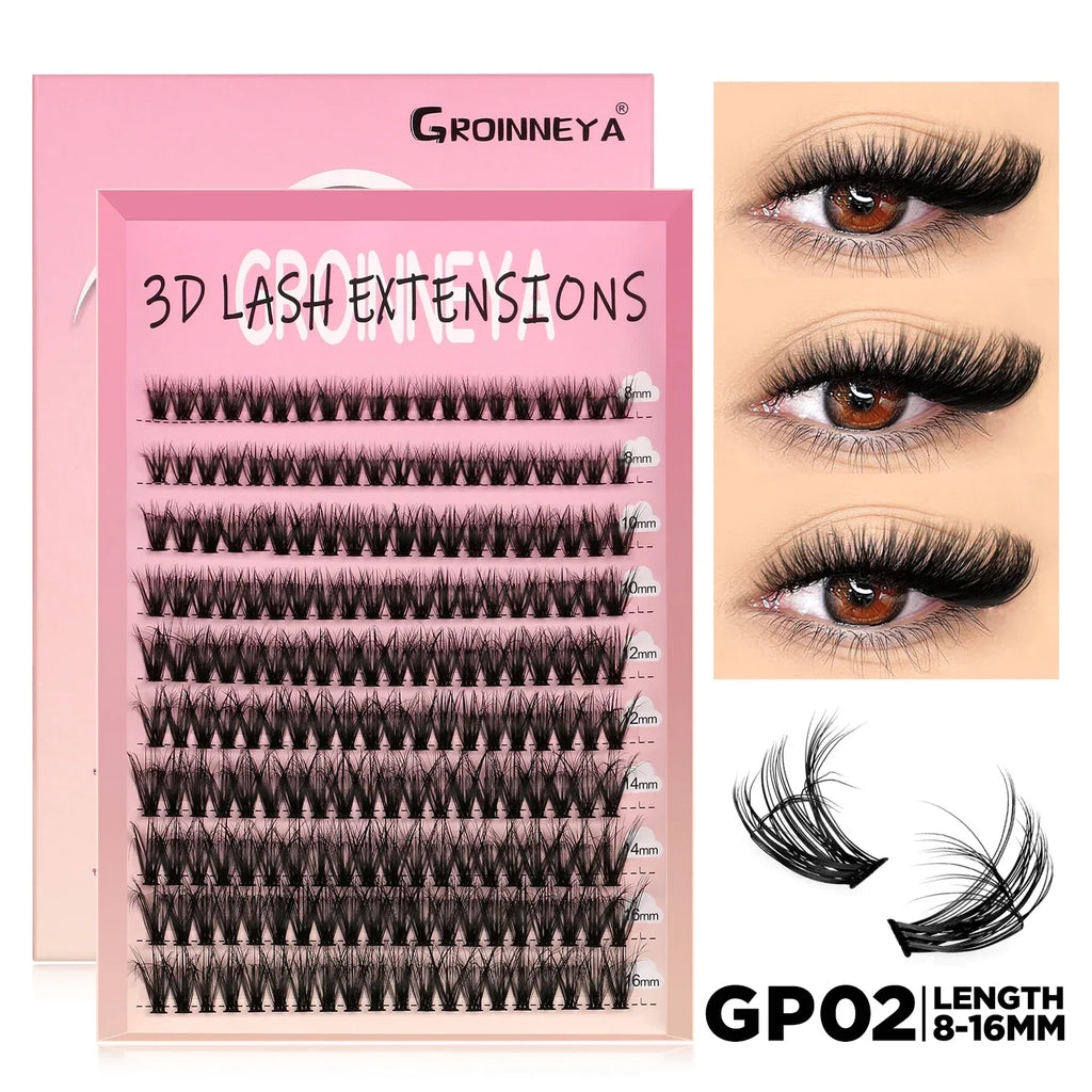 DIY Lash Cluster Extensions Fluffy Cat Eye Set