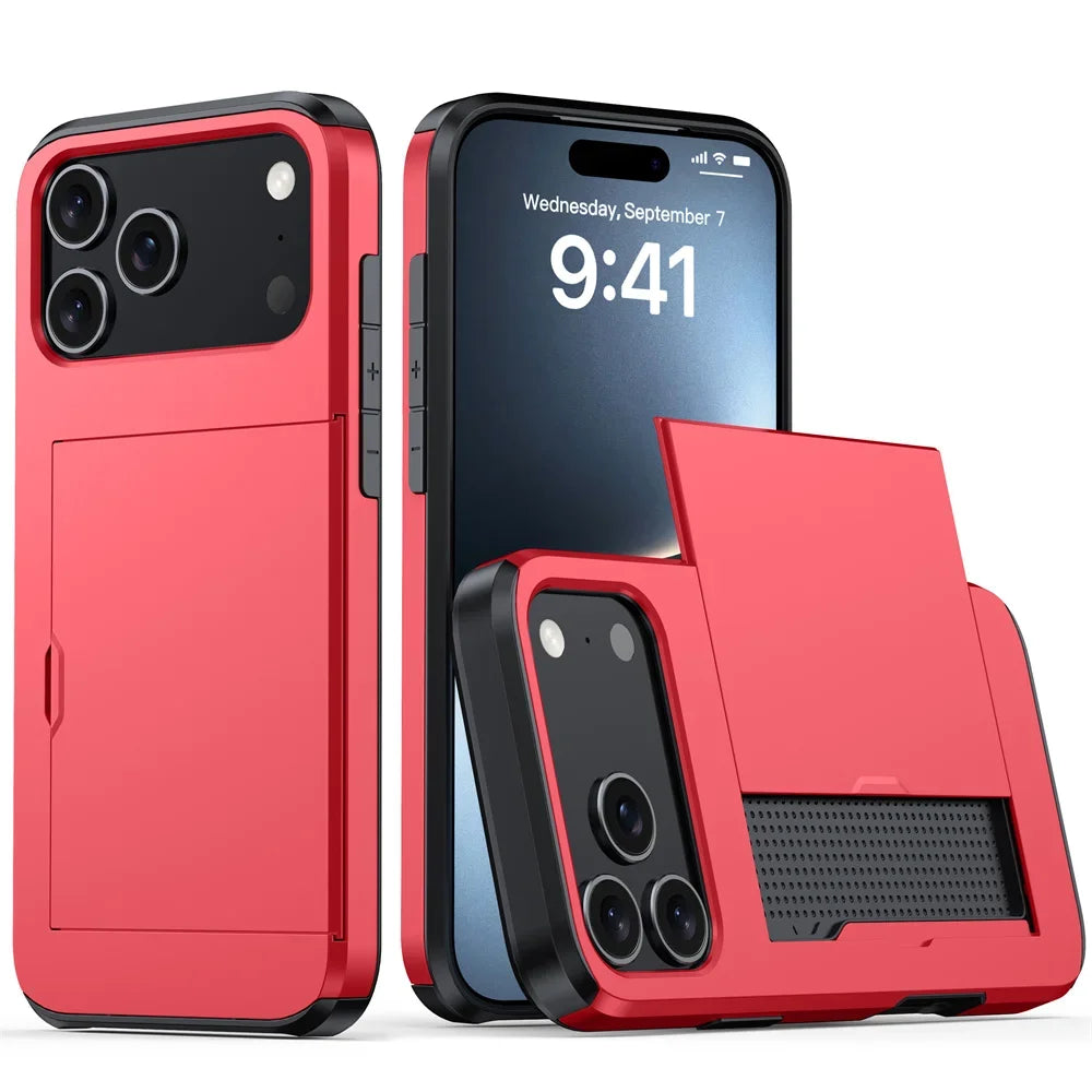 Armor Wallet Card Holder case for IPhone