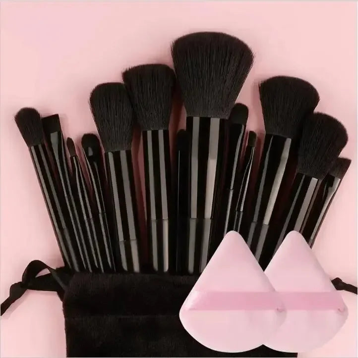 Professional 13–16Pcs Makeup Brush Set with Bag