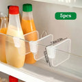 5-Pack Refrigerator Shelf Dividers Snap-On Adjustable Fridge Organizer